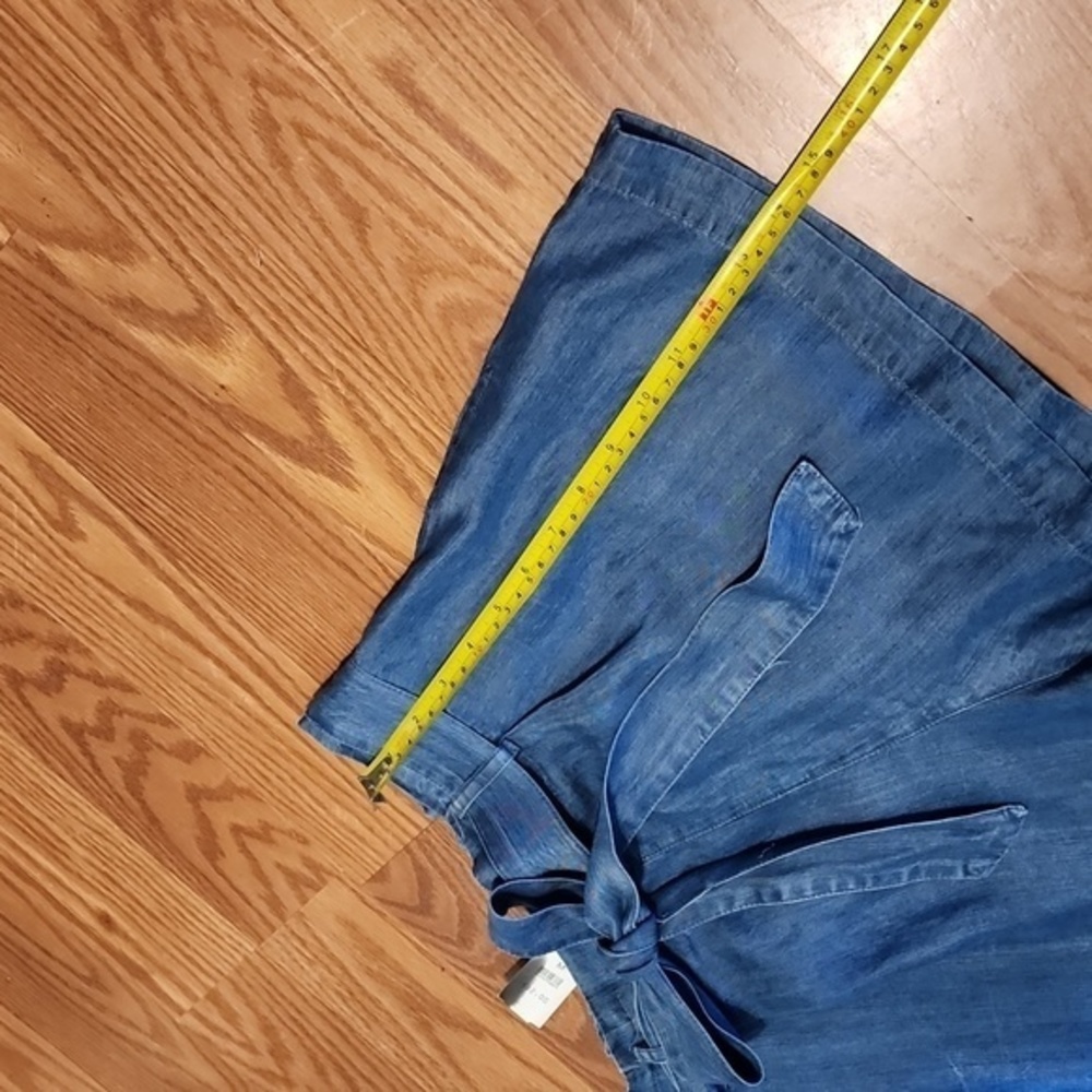 Encrime 100 % tencel shorts NWT removable belt - Picture 2 of 9